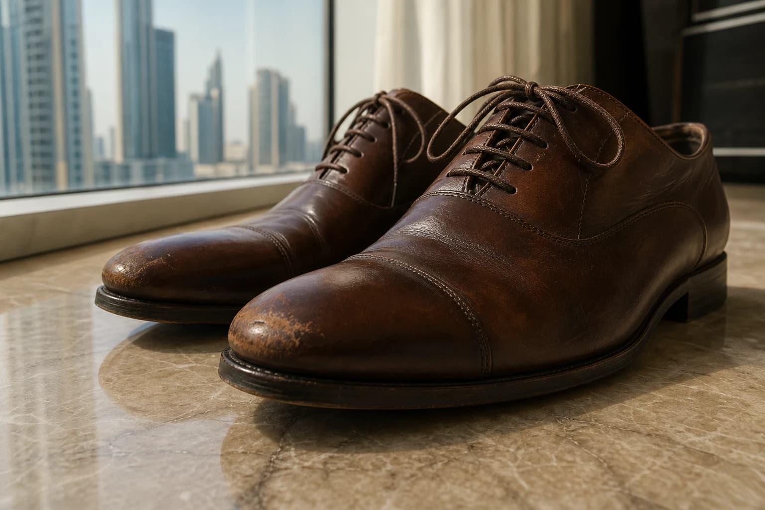 Leather Shoe Scuff Repair in Dubai: What Restoration Can Improve