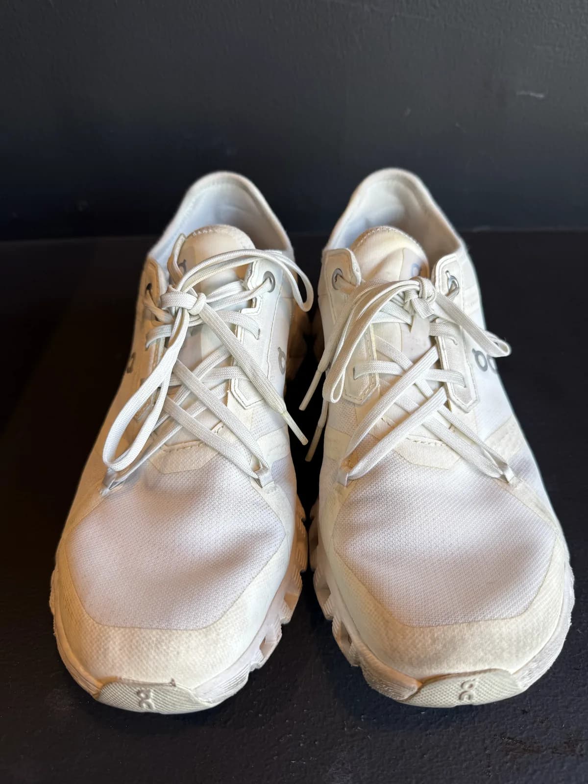 On Cloud Shoes before restoration at Save Our Shoes Dubai